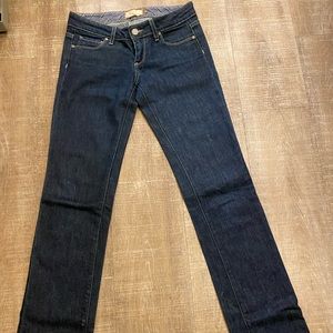 Paige Premium Denim “Blue Heights” jeans. Straight leg. Size 24.